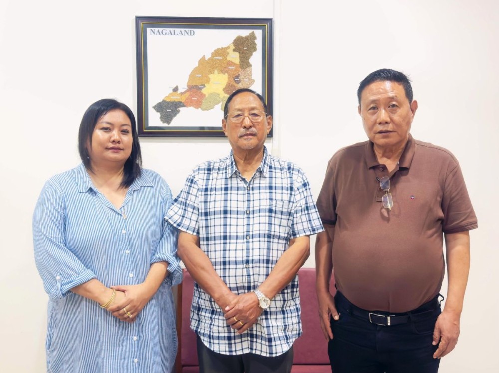From left: DMC Deputy Chairperson Imlinaro Stephanie Ezung, Advisor for Urban Development and Municipal Affairs Zhaleo Rio, IAS (Retd.) and DMC Chairperson Hukheto Yepthomi.